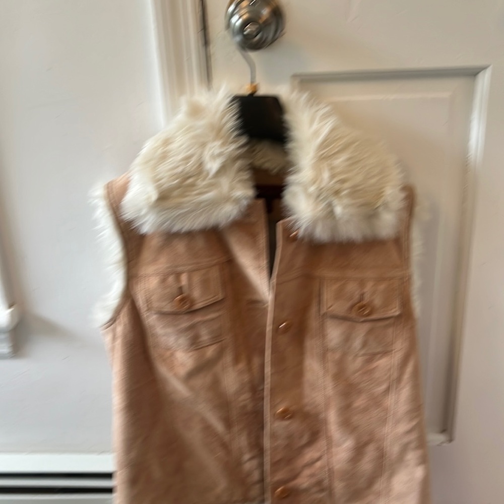 Suede Jacket Vest